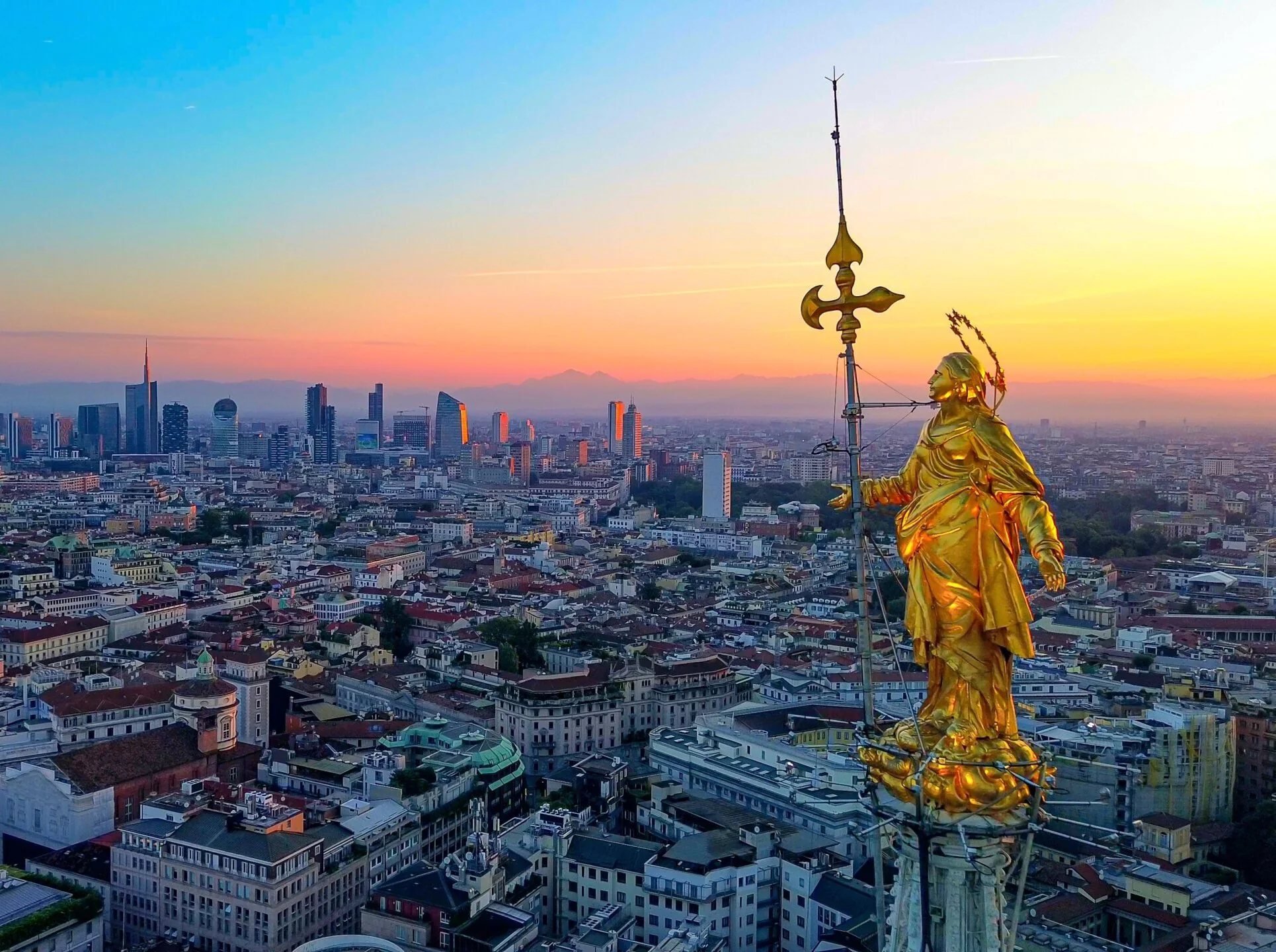 A view of Milan